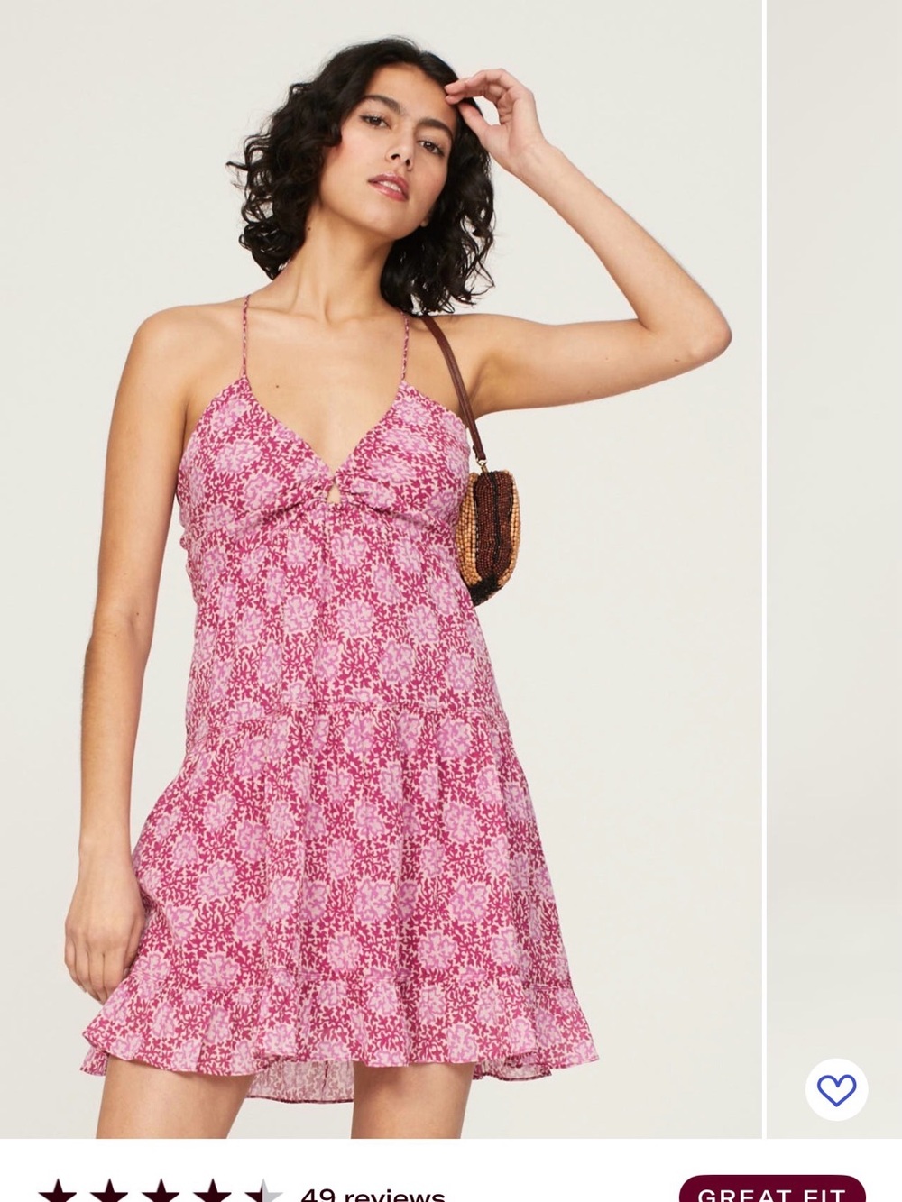 Pink Floral Tie-Back Sundress Vanessa Bruno